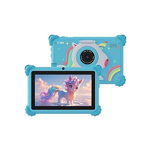 Tablet Infantil C Idea CM88 Kids Wi-Fi 7" 8/256GB Azul + Capa/Brindes