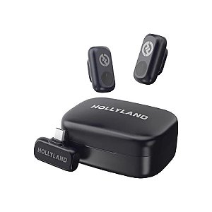 Microfone Sem Fio Hollyland Lark A1 Duo USB-C - Cinza Espacial