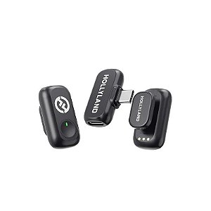 Microfone Sem Fio Hollyland Lark A1 Mini Duo USB-C - Preto