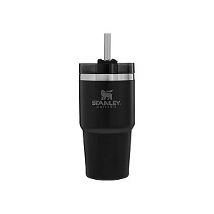 Copo Térmico Stanley Adventure com Canudo - Preto 590ML