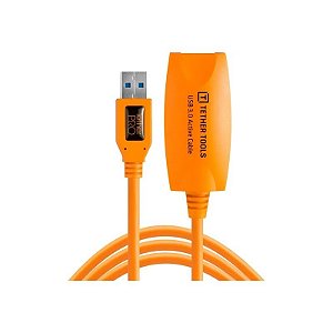 Cabo de Extensão USB Tether Tools Tetherpro CU3017 para Câmeras - Laranja 5 Metros