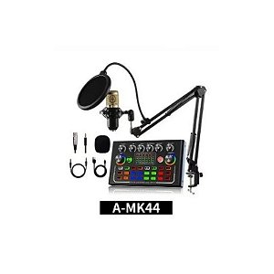 Microfone Satellite A-MK44 + Mesa de Som + Suporte