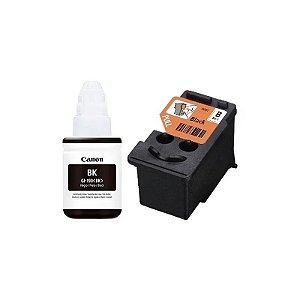 Kit Canon Cabeça de Impressão Preto BH-1 + Frasco de Tinta GI-190 BK