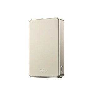 Carregador Portátil Magnético Ultrafino Wiwu P15-1 de 10000 Mah - Dourado