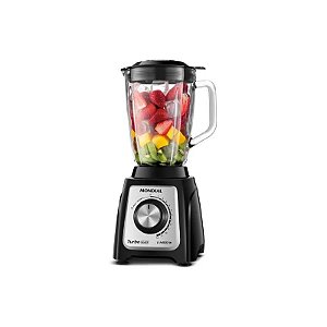 Liquidificador Mondial Turbo Glass L-1400GI - 1400W - 2.2L - 110V 50/60HZ - Preto