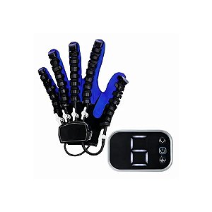 Luva Robótica Terapêutica More Fitness MF-15 - Mão Esquerda - USB-C - Tamanho XL - Azul