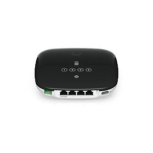 Roteador UFiber WiFi6 ONT GPON AC UF-WIFI6-BR com 4 portas Gigabit RJ45 e conector APC