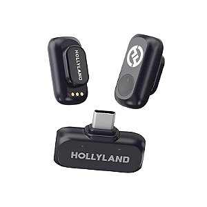 Microfone Sem Fio Hollyland Lark A1 Mini Duo USB-C - Cinza Espacial