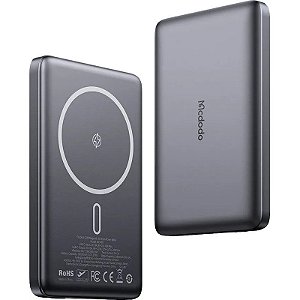 Carregador Portátil Mcdodo MC-465 10000mAh 20W Magnético Sem Fio Power Bank Preto