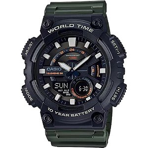 Relógio Casio AEQ-110W-3AVDF Masculino - Analógico/Digital