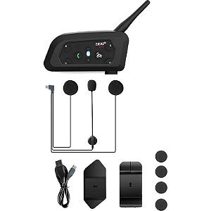 Intercomunicador para Moto Ejeas V6 Pro+ 6-Pilotos