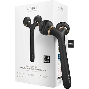 Rolo Facial e Corporal Sônico GESKE 4 em 1 - Cinza