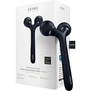 Rolo Corporal Facial Sônico GESKE 4 em 1 - Preto
