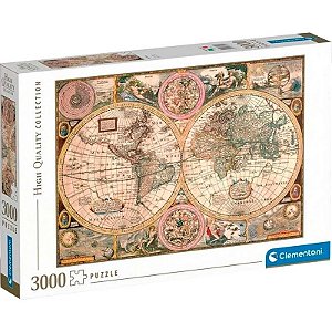 Quebra-cabeça Clementoni High Old Map - 33531 (3000 peças)