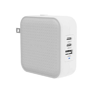Carregador de Parede Hyperjuice HJ1003WHWWGL 70 W Gan USB-C + USB-A 3 Portas - Branco