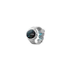 Relógio G-Tide R9 Edge Silver com Fone Bluetooth, IP68 e Cancelamento de Ruído Ativo