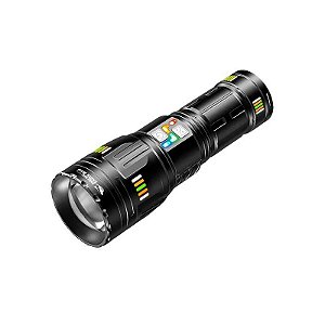 Lanterna LED Smiling Shark SD-5995 - Preto