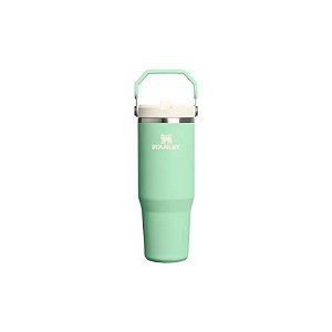 Copo Térmico Stanley The Iceflow Flip Straw Tumble 10 com Tampa - 887 ml - com Bico - Pistache