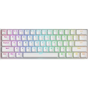 Teclado Gamer Redragon Draconic Pro K530W-RGB-PRO - Branco (Inglês com Cabo)