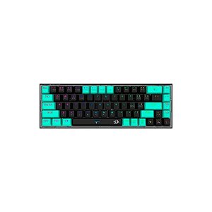 Teclado Mecânico Redragon Castor K631RGB-Pro-BG Preto/Verde