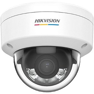 Câmera IP Rede CCTV Hikvision DS-2CD1127G2-LUF 2.8mm 2MP Dome ColorVu