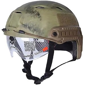 Capacete Tático Emersongear EM8818D Capacete Rápido/Óculos de Proteção Tipo BJ - AT