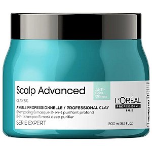 Produto: Xampu + Máscara 2 em 1 L'Oréal Series Expert Scalp Advanced Clay 6% - 500mL