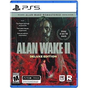Jogo Alan Wake II Edição Deluxe + Alan Wake Remasterizado Edição Digital - PS5
