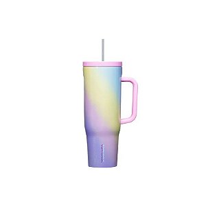 Garrafa Térmica Corkcicle Cruiser - 1200ml - com Canudo - Arco-Íris Unicórnio