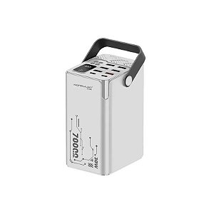 Carregador Portátil Konfulon A66Q 70000MAH PD 30W Branco Power Bank