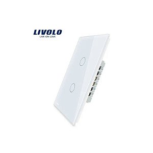Interruptor Touch Screen 2 Botões Branco VL-C502S