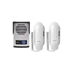 Porteiro Eletrônico - Interfone Agl P10-s - 2 Monofones