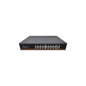 Switch Gerenciável 16 Portas PoE 250W 10/100/1000Mbps 16 PoE + 2 Portas GE RJ45 G1620GB