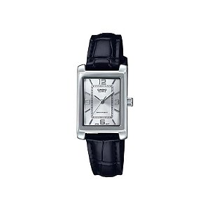 Relógio Casio LTP-1234LL-7ADF Analógico Feminino - Prata/Branco/Preto
