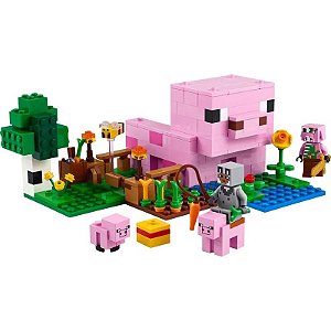 Kit Lego Minecraft A Casa do Porquinho - 21268 (238 Peças)