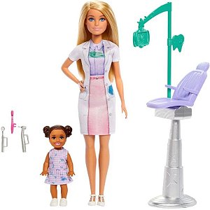 Boneca Barbie Dentista Mattel - JCR74