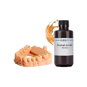 Resina para Impressora 3D Elegoo Dental Model Uv - Laranja 1KG