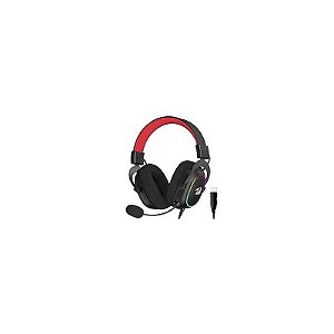Fone Gamer Redragon H510-RGB Zeus X RGB com Fio - Preto