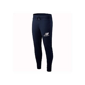 Calça New Balance Masculina Essentials Stacked Logo XL - Azul MP03558ECL
