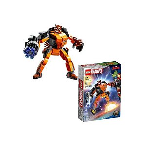 Kit Marvel de Legos Mech Foguete 98 Peças