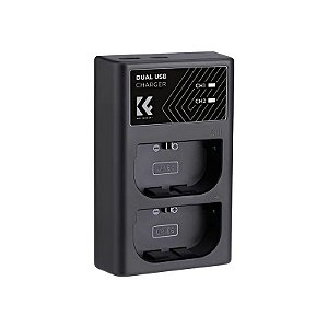 Kit de Bateria e Carregador KYF para Canon - Preto