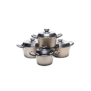 Jogo de Panela Inox com 4 Peças 18cm 20cm 22cm 24cm