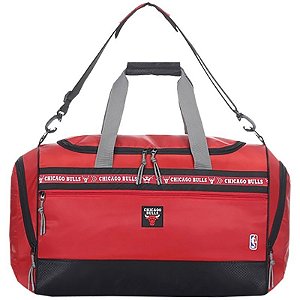 Bolsa Esportiva NBA 16354 Chicago Bulls Vermelho/ Preto