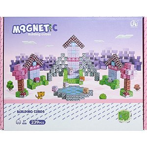 Jogo de Cubos Magnéticos de Construção Chuang Huang - CH1335 (239 peças)