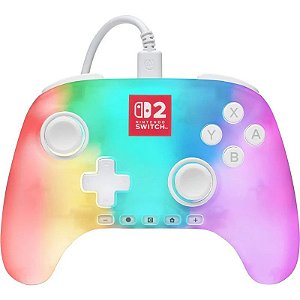 Controle PowerA Nintendo Switch 2 Lumectra Branco NSGP0524-01 (Com Fio)