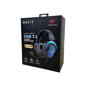 Fone de Ouvido Gamer Havit Gamenote H2002UP Pro USB - Preto/Gradiente