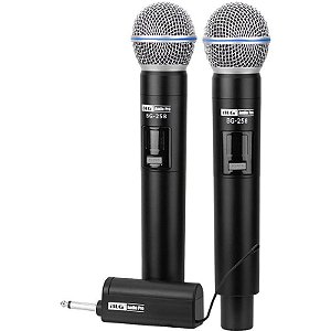 Microfone Sem Fio BLG BG-258 Audio Pro (2 Unidades)