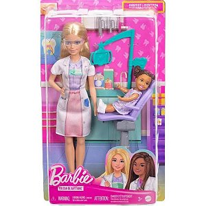 Boneca Barbie You Can Be Dentist Mattel - JCR71-JCR74