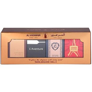 Kit Perfume Al Haramain Travel Exclusive EDP 4 de 10mL