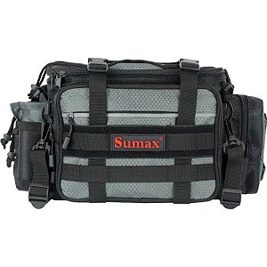 Bolsa Sumax SM1821 com Caixa de Isca - Cinza Escuro